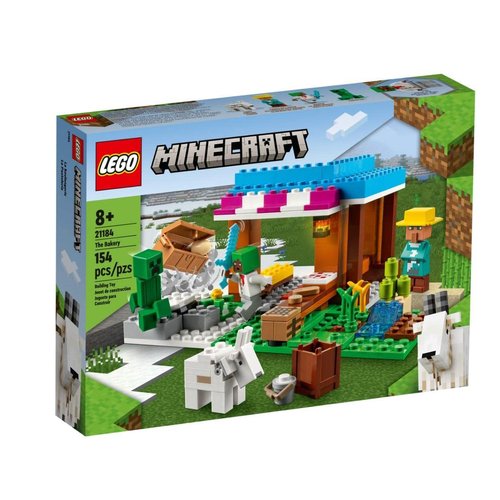 LEGO® Minecraft® The Bakery 21184 Building Kit; Fun Gaming Toy with a Villager and a Creeper™;for Kids Aged 8+