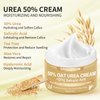 Urea Cream 50 Percent for Feet Maximum Strength 5.29 oz with Oat and 2% Salicylic Acid, Foot & Hand Cream included Hyaluronic Acid, Tea Tree and Aloe Vera for Deep Moisturizing, Callus Removing