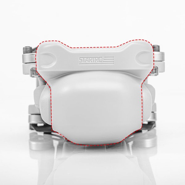 CAPART Gimbal Protector Camera Cover for DJI Mini 4 Pro Drone, Lens Cover Sensor Cap, Protect Gimbal from Dust and Scratch