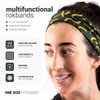 ChalkTalkSPORTS RokBAND Multi-Functional Food Themed Neck Gaiter or Headband | Banana Pattern | Black