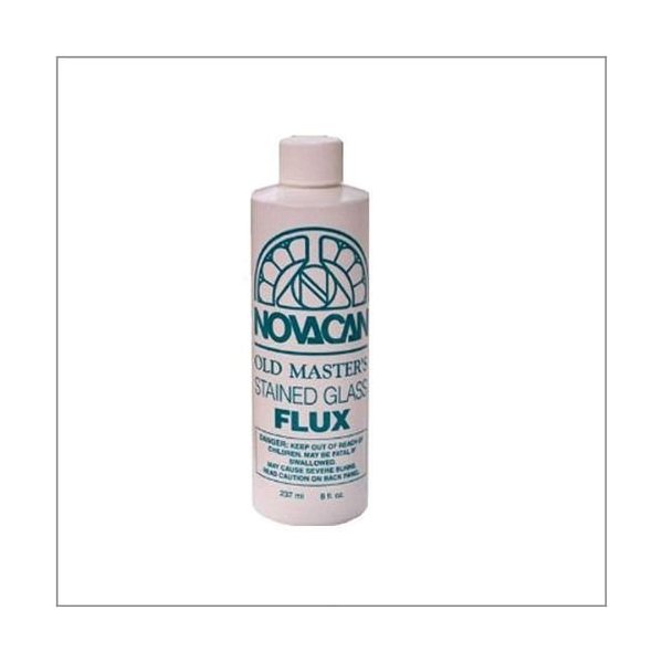 Novacan Old Master Copper Foil Solder FLUX 8oz Stained Glass Supplies (1)