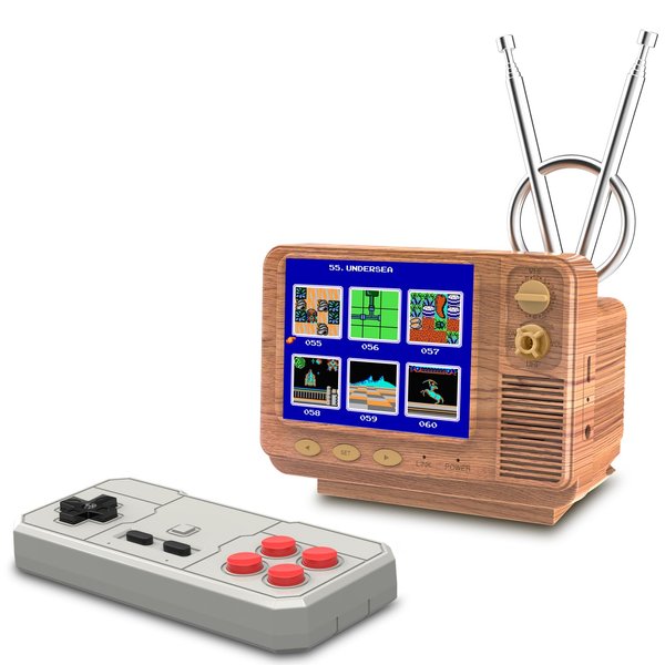 E-MODS GAMING Handheld Game Console Built in168 Video Game for Kids Party Favors 3.0 Inch Screen Retro Game Console Support Two-Player Gamepad Birthday Gift for Children/Adult