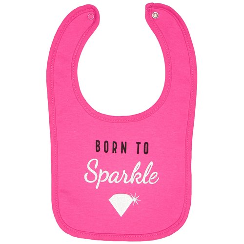 Hudson Baby Unisex Baby Cotton Bibs, Sparkle, One Size
