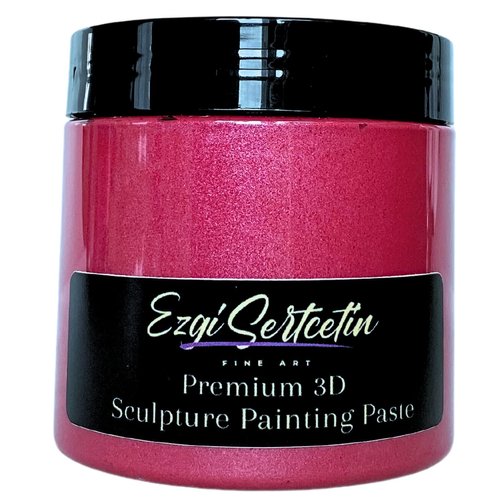 3D Sculpture Painting Paste|Texture Paste|Decorative Plaster|Ready to Use|Unique Metallic Pearl and Neon Colors|Ideal for Artwork|Stencil|Flowers|Texture and Art Relief|6 oz | (Sky Magenta)