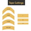 Sunshine Tape Quick Aggressive Hairpiece Wig Tape (72 Pieces) - Back Curve - Double Sided Adhesive Tape for Toupee Lace Front Wig Strong Hold Waterproof Strips