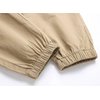 LOKTARC Boys Cargo Pants for Kids Drawstring Youth Cargo Twill Joggers Khaki 12-13 Years/Size 160