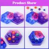 KISREL Dice and Dice Box Resin Molds Silicone, DND Dice and Dice Organizer Epoxy Resin Molds with 7 Standard Stereoscopic Dice Cavities, Silicone Molds for Resin, Dice Making Kit, Table Board Game