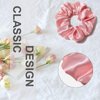 AWAKINK 8 pcs Scrunchies Hair Ties, Silk Satin Scrunchy, Hair Elastics Bands, Ponytail Holder, Colors Elastic Hair Bands for Girls and Women – Contrasting Colors