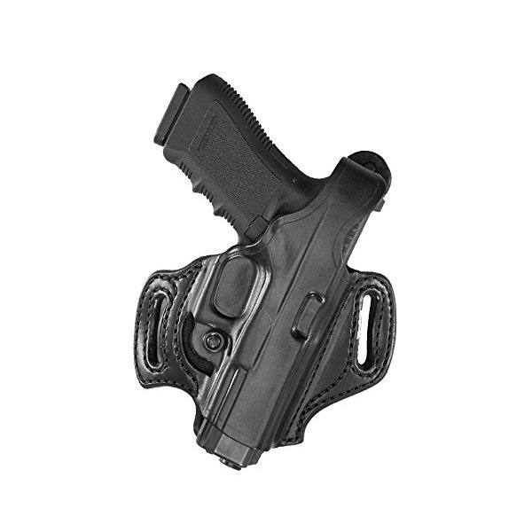 Aker Leather 168 FlatSider XR12 Belt Holster for Beretta 92F, Black, Right Hand