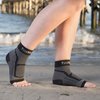 TechWare Pro Ankle Brace Compression Sleeve - Relieves Achilles Tendonitis, Joint Pain. Plantar Fasciitis Foot Sock with Arch Support Reduces Swelling & Heel Spur Pain. (Black, L/XL)