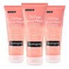 Neutrogena Oil Free Pink Grapefruit Acne Treatment Face Wash with Vitamin C, 2% Salicylic Acid, Gentle Foaming Facial Scrub to Treat & Prevent Breakouts, 6.7 Fl Oz, Pack of 3