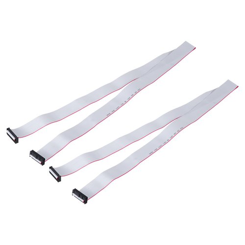 MECCANIXITY 2 Pcs IDC Flat Ribbon Cable, 2.54mm Pitch 30mm Width 100cm Long 24 Pin FC to FC Flat Ribbon Connector Jumper Wire for PC, LED Displays