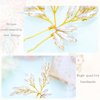 Generic Bridal Wedding Hair Pins for Women Rhinestone Gold Vine Bride Hairpiece Elegant Handmade Gift for Women Girls(2 pcs)
