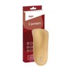 Orthotic 3/4 Leather Insoles Toe-Free with Longitudinal and Metatarsal Arch Support, Kaps Carmen, (Men/US 10)
