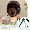 Lawie 8 Pack Wooden Hair Sticks Wood Chinese Hair Pins with Tassel Dangle Crystal Beads Flower Long Hair Chopstick Picks With Charm for Twist Bun Holder Fork Hair Slides Hair Accessories for Women