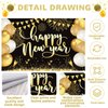 New Years Eve Party Supplies 2025, 2025 New Year Party Decorations for NYE Happy New Year Decorations 2025 with 40 Inch 2025 Balloons, Backdrop for New Years Eve Party Supplies Decorations