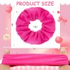 Tigeen 24 Pcs Scrunchies Bulk Cotton Scrunchies Solid Color Hair Ties Hair Elastic Ponytail Holder for Women Girls Kids Hair Accessories (Hot Pink)