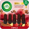 Air Wick Essential Mist Refill, 5 ct, Apple Cinnamon, Essential Oils Diffuser, Air Freshener