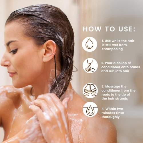 MGA Vegan Hair Conditioner - Organic Formula with Tea Tree for Healthy Hair | Hair Care Product with Natural Herbal Scent | Parabens Silicone & Sulfate Free Conditioner | Unisex | 5.5 Fl Oz