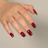 MEGIOR Burgundy Gel Nail Polish 15ML Burgundy Red Gel Polish Long-Lasting Nails Gel Soak Off Led/UV Fall Gel Nail Polish Nail Art Manicure Salon at Home Women Gift,0.5oz