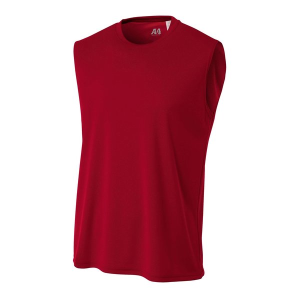 A4 Men’s Cooling Performance Muscle Tank Top | Moisture-Wicking | Medium | Cardinal