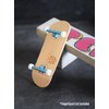 Teak Tuning Prodigy Pro Inverted Fingerboard Trucks with Gold Colored Locknuts & Urethane Tuning, Electric Blue Colorway - 34mm Width - Inverted Kingpin, Solid Axle Style - Tuned & Assembled