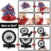 EmmgHen 9 Pcs Dirt Bike Party Centerpieces Motorcycle Motocross Racing Cross Country Themed Honeycomb Centerpieces 3D Table Toppers Decor Party Decorations Supplies for Boys Men Birthday Baby Shower