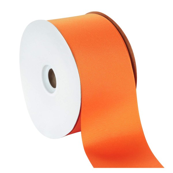 Berwick Offray 3" Grosgrain Ribbon, Torrid Orange, 50 Yards
