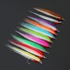 Tigofly 20 pcs 1/0 4cm UV Colors High Carbon Hook Polar Fry Salmon Trout Sea Bass Steelhead Minnow Fly Fishing Flies Lure Set