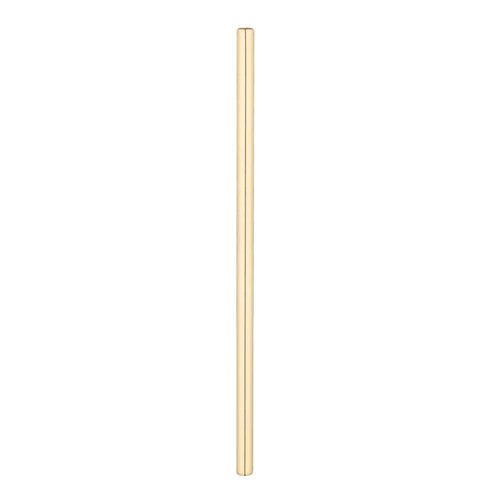 Restaurantware Bar Lux 5 Inch Reusable Straws 2 Straight Metal Straws - Short Durable Gold-Plated Stainless Steel Drinking Straws Food-Grade Use With Cocktail Or Rocks Glasses