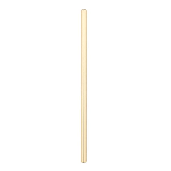 Restaurantware Bar Lux 5 Inch Reusable Straws 2 Straight Metal Straws - Short Durable Gold-Plated Stainless Steel Drinking Straws Food-Grade Use With Cocktail Or Rocks Glasses