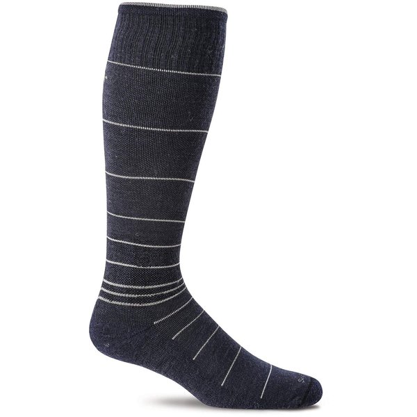 Sockwell Men's Circulator Moderate Graduated Compression Sock, Navy - L/XL