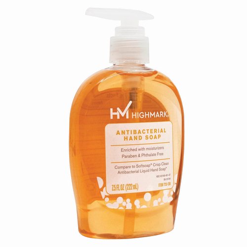 Highmark® Antibacterial Liquid Hand Soap, Clean Scent, 7.5 Oz, Orange