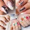 12 Pcs/Set Nail Art 3D Painted Pen Drawing Nail Point Graffiti Dotting Pen Flower Pen Hook Line DIY Nail Art Gel Nail Polish