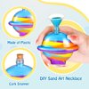 Tanlade 50 Pcs Plastic Sand Art Bottles with Cork Stoppers for Kids 8 Styles Sand Art Containers Wishing Bottles for DIY Art Crafts Projects Halloween Christmas Party Supplies