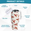 Boccsty Crawfish Red Lobsters Insulated Tumblers Reusable Stainless Steel Tumbler 40 oz Cup Coffee Travel Mug Water Bottle with Handle & Flip Straw for Home Office Car