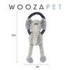 Woozapet Rope Dog Toy with Combination of Plush Stuffed Animal (Elephant)