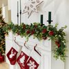 6.3FT Christmas Garland, Anna's Whimsy Seasonal Artificial Pine Cypress Garland Greenery Garland, Christmas Decorations Holiday Indoor Outdoor Christmas Decor Winter Garland