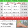 TechWare Pro Ankle Brace Compression Socks - Plantar Fasciitis Socks with Arch Support. Foot Compression Sleeve Relieves Achilles Tendonitis. Men & Women Gry L