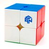 Bokefenuo GAN251 M Pro 2x2 Magnetic Speed Puzzle Cube Stickerless Gan 251 M Pro 2x2x2 Cube 63 Magnets Toys fro Kids Frosted Surface