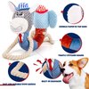 Beuuatm Stuffed Squeaky Dog Toys,Donkey vs Elephant Squeaky Dog Toys for Small Medium Breed, Tug of War Puppy Plush Toys
