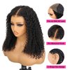 ISEE M-Cap Kinky Curly Wear Go Glueless Wigs Human Hair Pre Plucked Pre Cut Bleached Knots 9x6 HD Lace Glueless Human Hair Wigs For Women 24 Inch