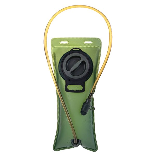 Outdoor Travel Foldable Water Bag, Sports Portable Soft Water Bottle, Double Lock Water Switch, Environmental Protection and Durability, Suitable for Trail Running, Marathon, Riding ArmyGreen