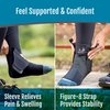 BioSkin Ankle Compression Brace - Ankle Wrap for Sprained Ankle, Post Injury Ankle Brace, Ankle Support Brace for Women and Men, Swollen Feet Relief, HSA or FSA Eligible