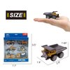 Kids Diecast Construction Vehicles Metal Engineering Cars Set Toys Play Trucks for Boys Age 3 4 Birthday Party Supplies Cake Topper (Pack of 6)