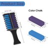 Hair Chalk for Girls Kids Adults, Blue Purple Temporary Hair Color Dye, Washable Hair Chalk Comb - Kids Hair Dye Makeup For Party Halloween Christmas Birthday Cosplay Festivals