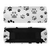 OTVEE Black Gray Dog Paw Print Headband for Women, Elastic Headwraps Hair Band Sweatband