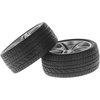 4Pcs Black Tires,48mm Simulation Rubber Wheel Tire Wheel Toy Model DIY RC Spare Parts Easy Installation Small in Size,Remote and App Controlled Vehicles and Parts,Tire and Wheel Sets