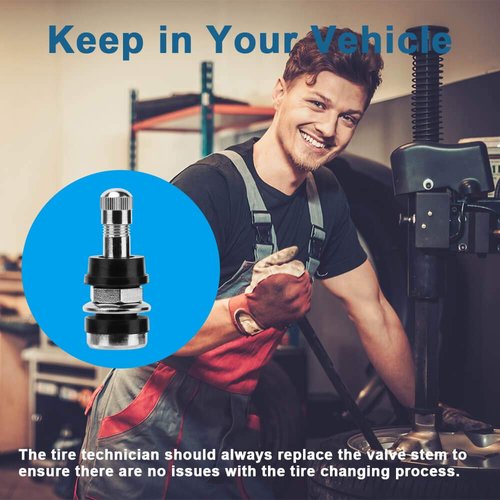 5pcs TR416 Tire Valve Stems - Outer Mount Metal Valve Stem High-Pressure Metal Clamp-in Valves for 0.453" and 0.625" Rim Hole