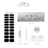 Adora Couture Semi Cured Gel Nail Strips | 20pcs Nail Wraps Kit for Women | Matte Black Midnight Glaze Nail Strips | Gel Nail Stickers with UV Light Required (Matte Black)